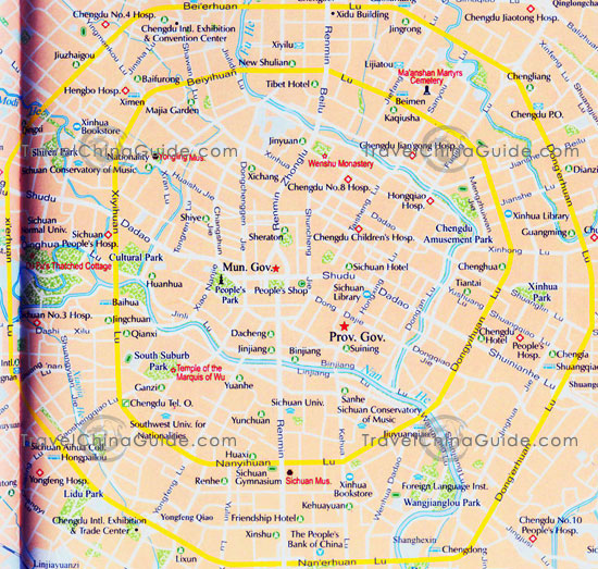 chengdu city carte